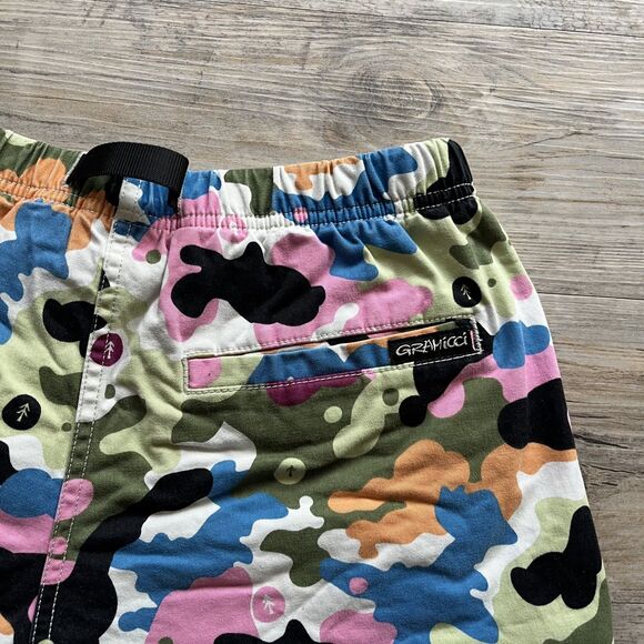 Gramicci x Parks Project Shorts Women's XS Multicolor Camouflage Belt - Picture 11 of 12